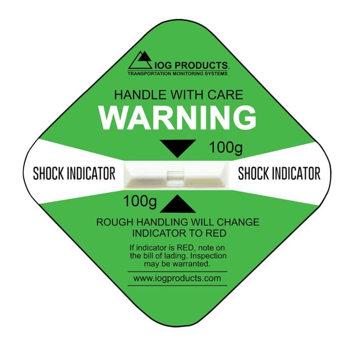 Shock Indicator Labels - Impact Detector