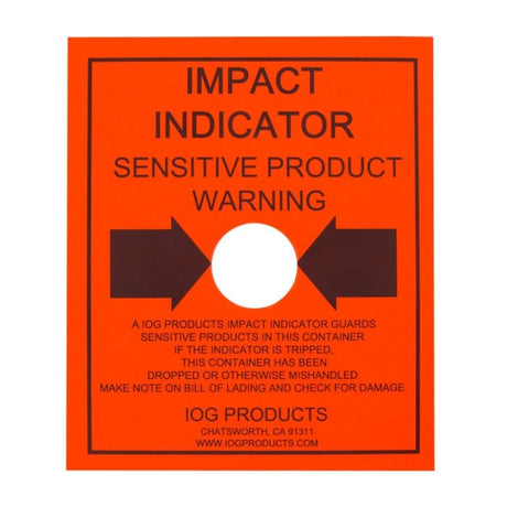 Protect-A-Pak Shock Indicator - sensitive product