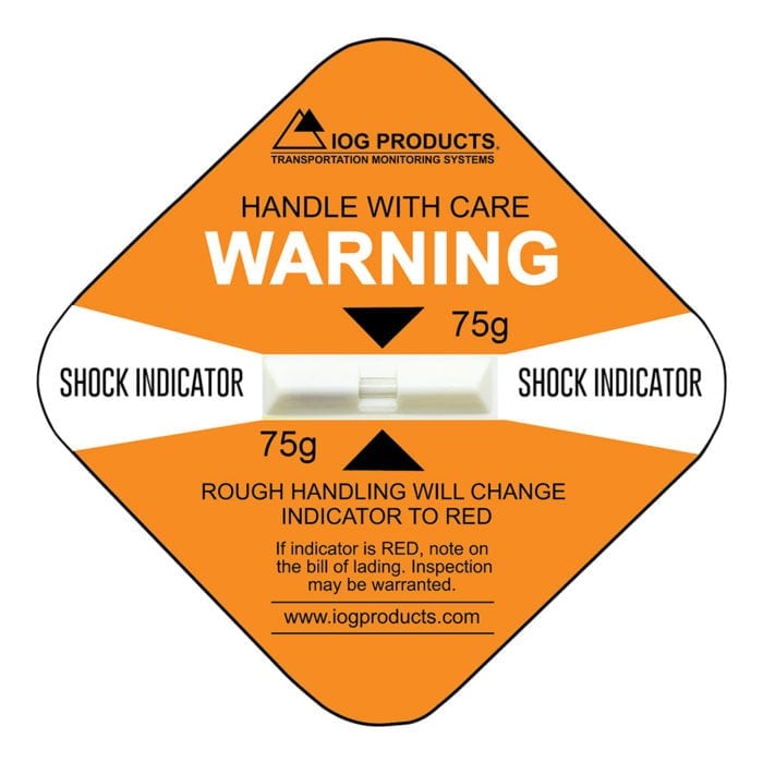 Shock Indicator Labels - Package monitoring 