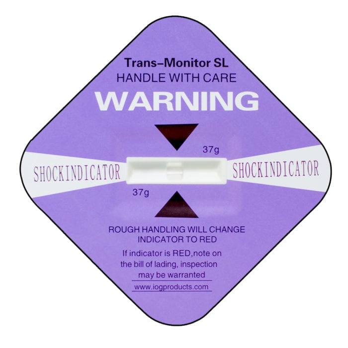 Shock Indicator Labels - Impact-O-Graph